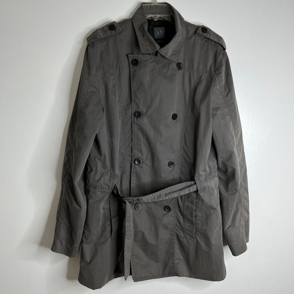 Armani Exchange Other - Armani Exchange A|X Mens Insulated Padded Cotton Blend Trench Coat Lined Sz L